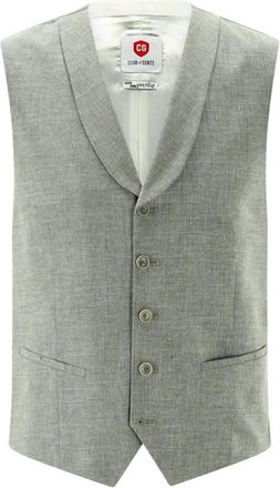 Club of Gents Paddy Gilet van CG - Jouw eigen feest - Heren - Gillet - Groen - M - Kostuums