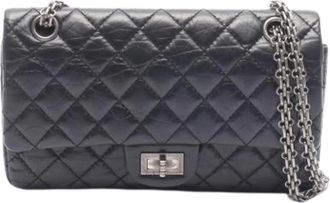 Chanel Pre-owned 2.55 Schoudertas - Dames - Vintage Schoudertas - Zwart - ONE Size - Leer - Vintage