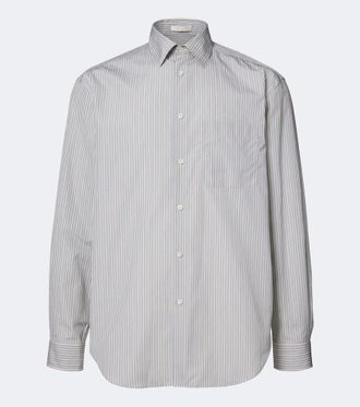 The Row Camisa Uday de algod&oacute;n a rayas