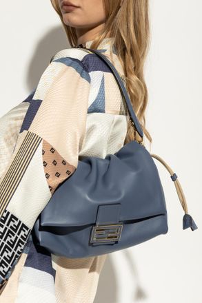 Fendi Shoulder Bag Mamma Medium, Womens, Blue