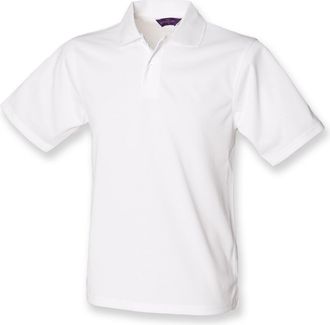 Henbury Coolplus Polo Shirt White L