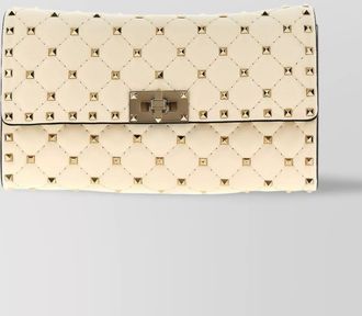 Valentino Garavani spike rockstud quilted shoulder bag with chain