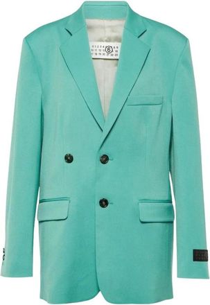 Maison Margiela American Split Blazer - Dames - Blazers - Groen - S - Wol - Jassen