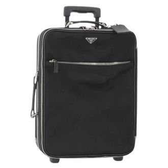 Prada Pre-owned Weekend Bags, female, Black, Size: ONE SIZE Pre-owned Vintage Trunk Bag