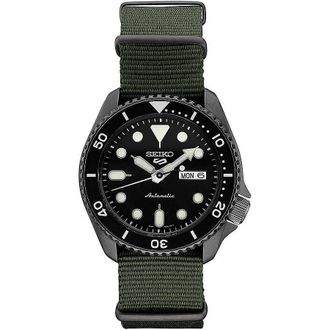 Seiko 5 Sports Automatic Black Dial Mens Watch SRPD91