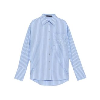 Karl Lagerfeld Shirts, female, Blue, Size: XS Autograph Striped Shirt
