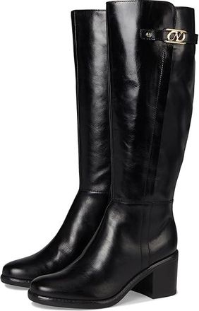 naturalizerブラックレザーブーツ 中ヒール Women's Black Boots | Naturalizer