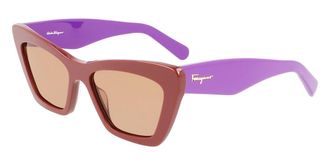 Ferragamo SF 929S 209 Womens Sunglasses Brown Size 55