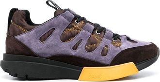 OAMC Chief Runner low-top sneakers - men - Calf Leather/Fabric/Calf Suede/Fabric/Rubber - 40 - Purple