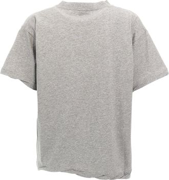 Balenciaga CEO Logo Cotton T-Shirt - Gray