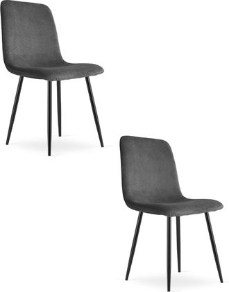 OEM Silla Rift - Pana Gris / Patas Negras X 2