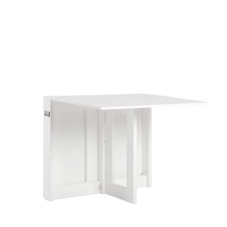 Klast Mesa plegable efecto madera blanco 14x78 cm
