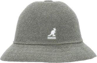Kangol Vissershoed Bermuda Casual Oliegroen - Heren - Hoeden - Grijs - XL - Leer - Accessoires