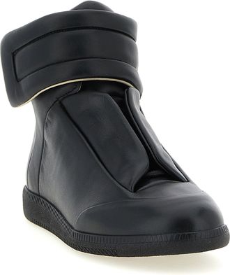 Maison Margiela Seamless Calf Leather Sneaker - Black