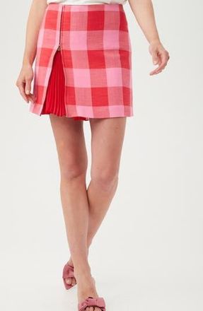 Trina Turk Agapanthus Zip Miniskirt in Torch/Desert Rose at Nordstrom Rack, Size 10