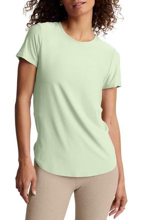 Beyond Yoga On the Down Low T-Shirt in Airy Green Heather at Nordstrom, Size X-Small