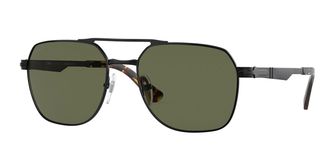 Persol PO1004S Asian Fit Polarized 115158 Mens Sunglasses Black Size 55
