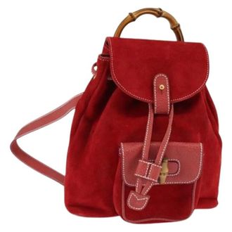 Gucci Pre-owned Backpacks, female, Red, Size: ONE SIZE Pre-owned Vintage Backpack