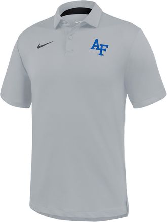 Nike Air Force Tour Nike Mens Dri-FIT College Polo in Grey | IV9624-077