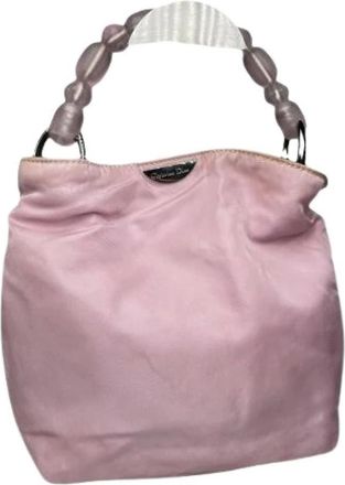 Dior Pre-owned Bucket Bags, female, Pink, Size: ONE SIZE Pre-owned Fabric Bucket Bag