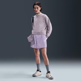 Nike Womens Nike ACG Repel Mid-Rise Ripstop Shorts in Purple | HJ0263-515