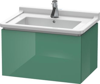 Duravit Duravit L-cube Mueble De Pared, 1 Extra&iacute;ble, 670mm, Para Starck 3, Color: Jade Laca Alto Brillo - Lc616400303