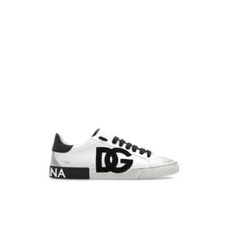 Dolce & Gabbana Schoenen, Heren, Wit, 41 EU, Leer, Portofino Sneakers