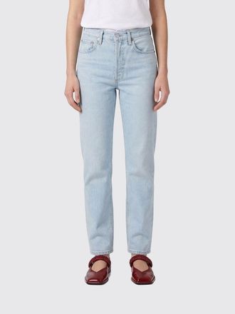 A Gold E Straight Cotton Denim Jeans