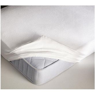 Trade Shop Trade Shop - Funda De Colch&oacute;n Lisa Protector De Colch&oacute;n Esponja Con Esquinas El&aacute;sticas 135x200cm