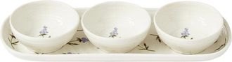 Portmeirion Sophie Conran Lavandula 4Pc Bowl & Tray Set