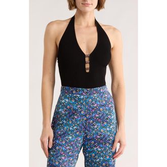Sandro Amiens Sleeveless Bodysuit in Noir at Nordstrom Rack, Size 4 (Fits Like 10 Us) / 42 Eu