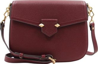 Pourchet Tassen, Dames, Rood, ONE Size, Leer, Grand trotteur bordeaux - van leer