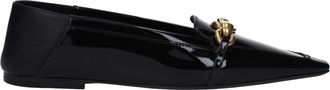 Saint Laurent Maillon Damens Lackleder-Loafer Schwarz