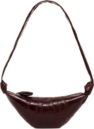 Christophe Lemaire small Croissant shoulder bag - unisex - Polyurethane/Cotton/Cotton - One Size - Brown