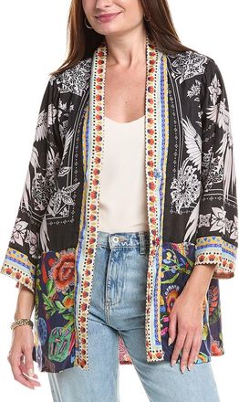 Johnny Was Jade Reversible Silk Kimono