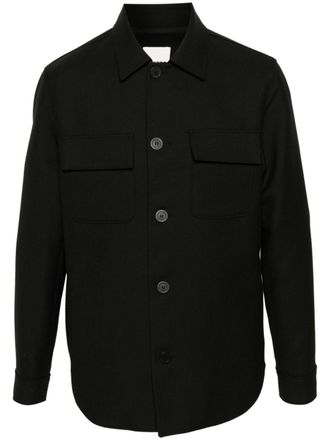 Sandro button-up overshirt - Black