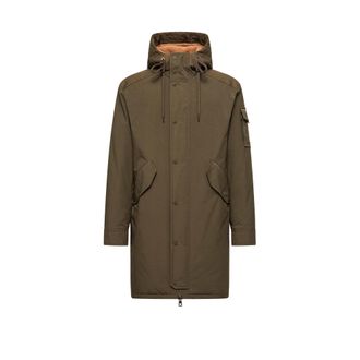 Moncler Moncler Nahan Hooded Long Down Parka, Men, Green, Size: 0