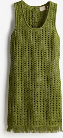 H&M Kleid im Häkellook - Green