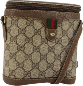 Gucci Pre-owned Cross Body Bags, female, Beige, Size: ONE SIZE Pre-owned Vintage Shoulder Bag