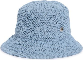 Steve Madden Open Breeze Straw Bucket Hat in Blue at Nordstrom Rack