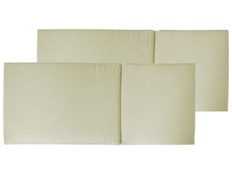 Beliani Conjunto de 2 cojines de respaldo asiento 50 x 70 cm Verde