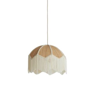 Light & Living L&aacute;mpara Colgante - Malacia - Beige - Rafia - Light&living