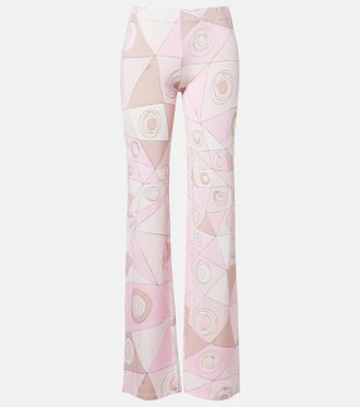 Pucci Occhi satin jersey straight pants