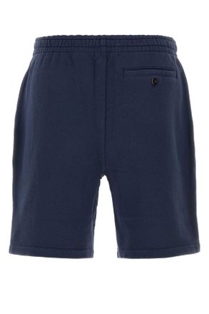 Polo Ralph Lauren Mens Navy Blue Cotton Blend Bermuda Shorts Newportnavy Exterior: Polyester