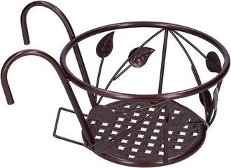 OEM Soporte Colgante Para Plantas - Soporte Para Plantas De Balc&oacute;n - Decoraci&oacute;n Con Plantas - Hierro Reforzado - 30 X 24 X 17 Cm - Bronce