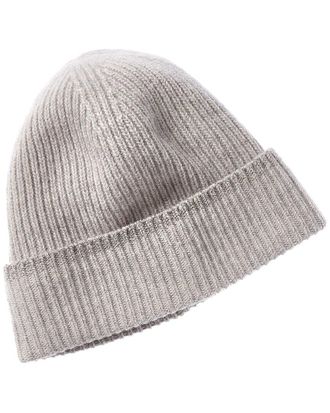 Portolano Lurex Ribbed Cashmere Beanie