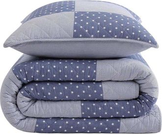 Tommy Hilfiger Ithaca Stargaze Stripe Cotton Quilt Set