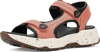 Taos Footwear Super Side Womens Sandals Coral Emboss : 10 M, Textile