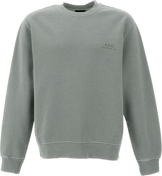 A.P.C. A.p.c. - Crewneck Sweatshirt - Heren - Sweatshirts & Hoodies - Groen - Maat: S Katoen