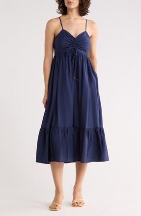 West K Spaghetti Strap Midi Dress in Navy at Nordstrom Rack, Size X-Large